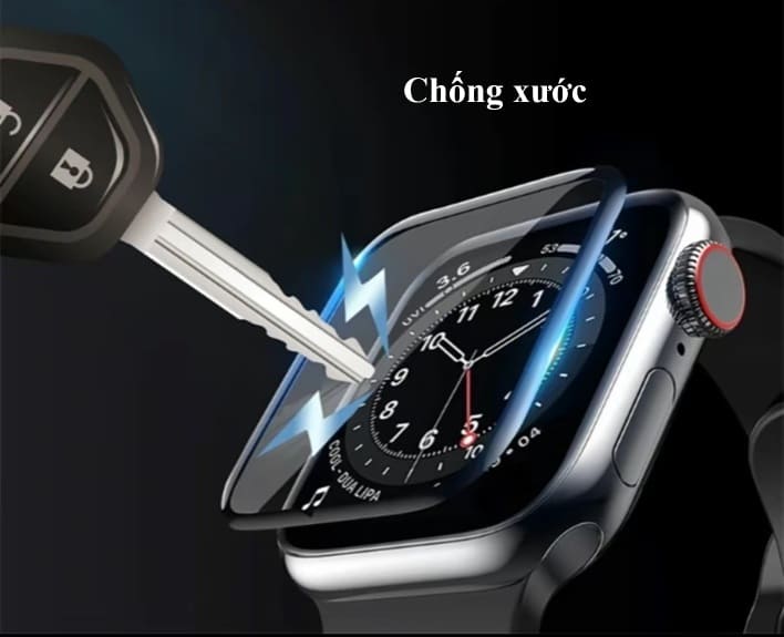 Kính bảo vệ màn hình đồng hồ Apple Watch chống trầy xước hiệu quả